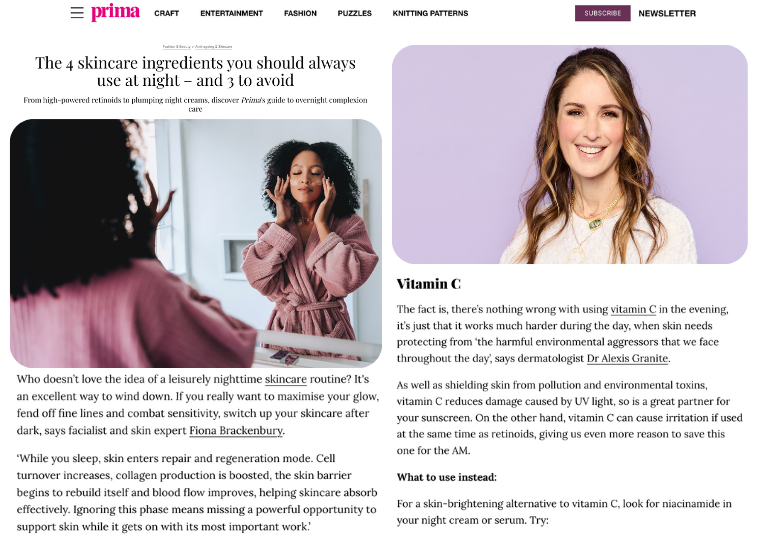 The 4 skincare ingredients you should always use at night – and 3 to avoid